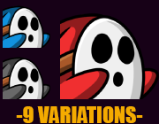 shy-guy-give color variations