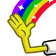 Spongebob Left Rainbow (static)