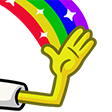 Spongebob Right Rainbow (static)